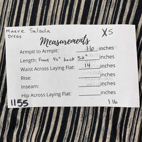 Anthropologie Maeve Salsola High Low striped dress - Picture 8 of 8